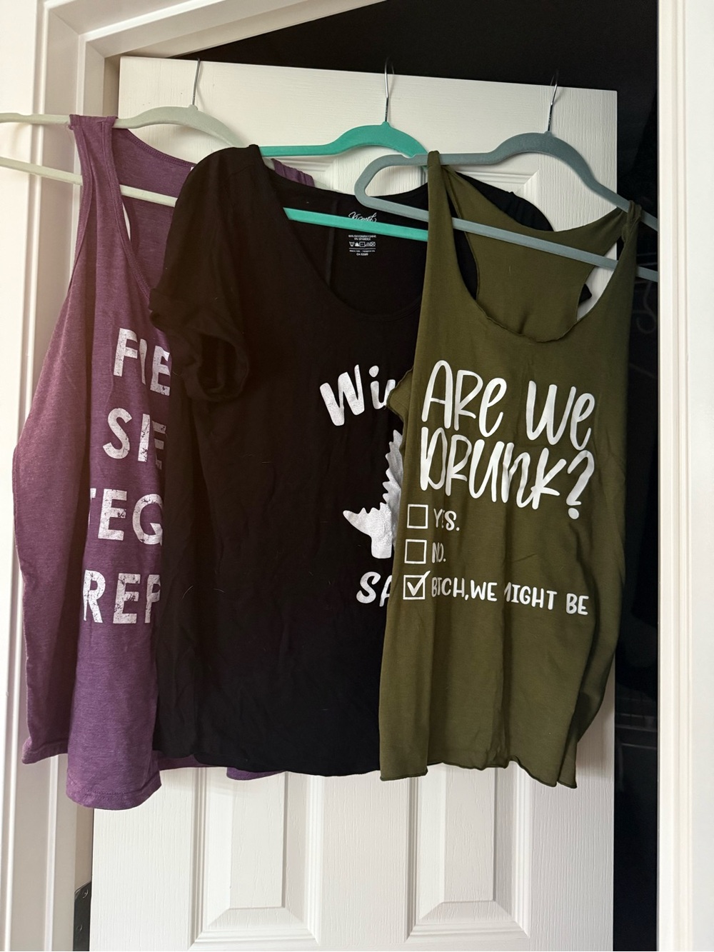 Olive 'Are We Drunk?' Graphic Tank Top - Kids
